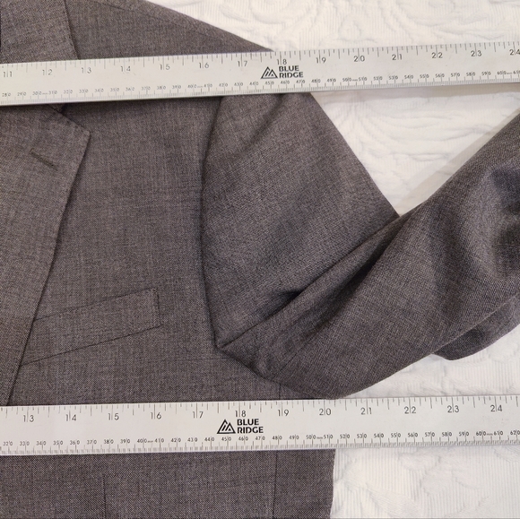 J CREW Ludlow Solid Grey Wool Tollegno 1900 Sz 40 R Mens Sport Coat Blazer - Picture 6 of 8